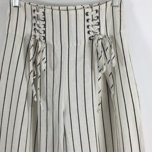 wide leg stripe pant corset Lulus Small linen